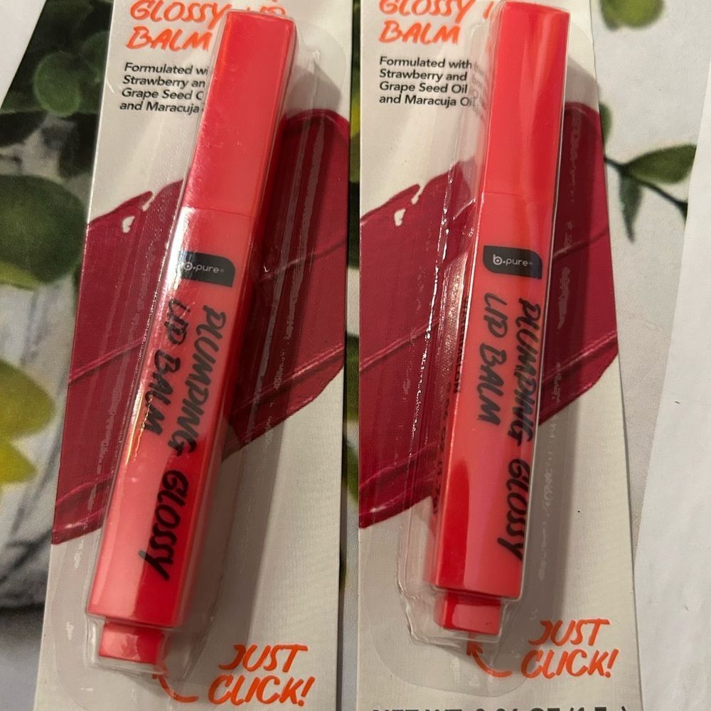 🛍️ 2pk B Pure Watermelon Red Plumping
Glossy Lip Balm Strawberry Grape💥